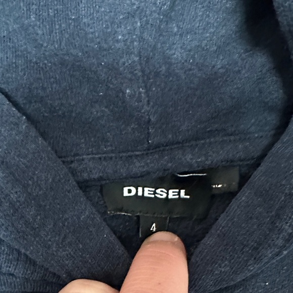 Diesel Kids Dark Blue Hoodie - Picture 3 of 4